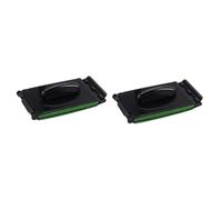 ifundom 2pcs Guitar String Cleaner Tool Lint Microfiber Pads Ergonomic Handle for Easy Maintenance of Guitar Bass Ukulele and Banjo Green