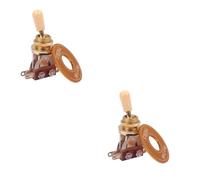 ifundom 2pcs Guitar Toggle Cap Rhythm Treble Washer Ring Construction Easy Install for Electric Guitars