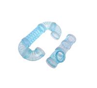 ifundom 2pcs Hamster Cage Tunnel Blue Plastic Exercise Tube for Pets Expand Habitat Safe Outdoor Playground