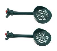 ifundom 2pcs Hamster Poop Scooper with Ergonomic Handle Plastic Sand Sifter for Small Animal Cage Cleaning Lightweight Pet Scoop for Bath Sand and Litter Maintenance