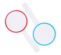 ifundom 2pcs Handheld Dry Erase Paddles Made of Foams Whiteboard, Single Side Writing and Wiping Multipurpose Scoreboards for Auctions, Classroom, Office Voting and Judging