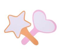 ifundom 2pcs Handheld Dry Erase Scoreboards, Small Single-Side Writable Whiteboards with Orange Star and Pink Heart Designs, Portable Erasable Scoring Boards for Sports Coaching