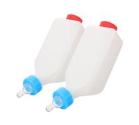ifundom 2pcs Hanging Goat and Lamb Feeding Bottles for Livestock Nursing, 500ml Reusable Milk Dispenser with Soft Nipple for Small Animals on Farm and Ranch