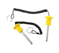 ifundom 2pcs Heavy Duty Magnetic Weight Stack Pin with Ergonomic Pull Rope Steel Core Gym Selector Pin for Strength Training Machines Stable Load Insert for Fitness Equipment Yellow