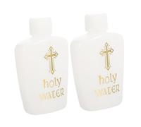 ifundom 2pcs Holy Water Bottles Refillable Perfume Bottles with Pattern for Baptisms and Ceremonies
