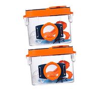 ifundom 2pcs Insect Observation Boxes with Magnifying and Mesh Cover Outdoor Biology Teaching for Exploring Insects Tiny Creatures and Nature Observation