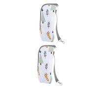 ifundom 2pcs Insulated Bottle Bag Portable Thermal Pouch for Travel Keeps Warm for Outdoor Parenting Convenient Handle for Stroller Attachment Multi-Function Water Bottle Carrier