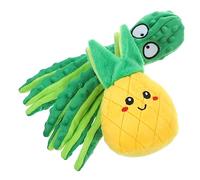 ifundom 2pcs Interactive Dog Cute Octopus Pineapple Squeaky Chew for Independent Play Safe Durable Dog Lovers