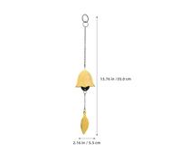 ifundom 2pcs Japanese Vintage Cast Iron Wind Chimes for Outdoor Garden Patio Weather-resistant Leaf Pendant Bells with Gentle Melody Traditional Temple Blessing Decor