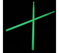 ifundom 2pcs Luminous Light up Drum Sticks 5a Nylon Drumsticks Comfortable Grip and Crisp Percussion Sound in Fluorescent Green for Hand Drumming and Stage Performance