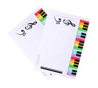 ifundom 2pcs Magnetic Erasable Music Staff Whiteboard for Teaching and Practice, Small Double-Sided Dry Wipe Board for School and Home Use