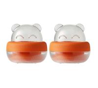 ifundom 2pcs Makeup Sponge Organizer Cotton Rounds Holder Case with Shockproof Pp Material and Easy Open Close Feature Portable Cosmetic Storage for Travel