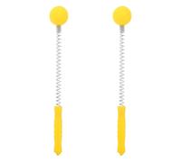 ifundom 2pcs Massager Ball Hammer: Hammer Stick Manual Beat Golf Ball Massager Back Shoulder Massage Full Body Pain Yellow