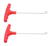 ifundom 2Pcs Metal Doll Elastic String Puller T-Shaped Tool for Bjd Doll Body Assembly and Head Replacement Extended Strengthened Hook and Eye Changing Accessories