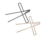 ifundom 2pcs Metal Music Book Clamps Rose Gold and Black Music Note Clips Creative Sheet Clips for Score Holders