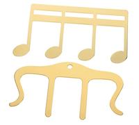 ifundom 2pcs Metal Music Clips Hollowed Out Music Note Page Holders for Piano Guitar Portable Book Clips for Easy Page Separation and Secure Fixing
