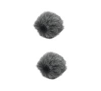 ifundom 2pcs Microphone Furry Windscreen Muff Camera Microphone Protective Cover for Outdoor Recording Mic Cover for Wind Protection