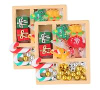ifundom 2pcs Miniatures For Crafts: Christmas Dollhouse Candy Ornaments - Candy Model For Decoration - Miniature Dollhouse Accessories