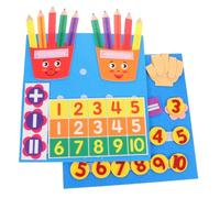 ifundom 2pcs Montessori Finger Counting Math Early Education Teaching Aid for Kindergarten DIY Number Board Multiplication Learning Tool Enhancing Creativity and Cognitive Skills