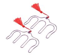 ifundom 2pcs Music Page Holders Tassel Metal Sheet Music Clips for Piano Guitar More for Musicians Keeps Pages Open for Easy Reading