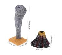 ifundom 2Pcs Natural Disaster Science Kit with Lifelike Volcano Eruption and Artificial Tornado Models Interactive Sand Table for Home School Stem Learning and Educational Play