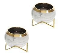 ifundom 2pcs Nordic Style Ceramic Flowerpot Small Succulent and Cactus Planter for Decor Cute Desktop Container for Bonsai and Home Decoration for All Occasions