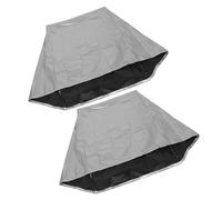 ifundom 2pcs Outdoor Garden Hose Reel Cover Waterproof, Sunproof 210d Silver Protective Dustproof Cover with Drawstring Fit for Standing Hose Reels 66x63x88cm