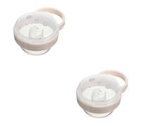ifundom 2pcs Pacifier Holder Case Portable Dust Pacifier Storage for Hygiene for Travel and Outdoor Use Cute Panda Design