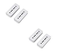 ifundom 2pcs Pair Soapbar Pickup Cover for Guitar Neck Bridge Non-plated Nickel 50mm Pole Spacing