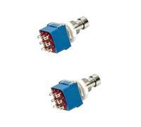 ifundom 2pcs Pedal Guitar Effects Pedal Metal True Bypass Lugs Boot Switch for Guitar Footswitch