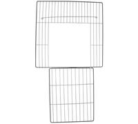 ifundom 2Pcs Pet Cage Wire Door Panel 35X35Cm Encrypted Mesh with Inward Opening for Cat Cage DIY Replacement, Detachable Small Playpen Door for Indoor Dogs and Cats