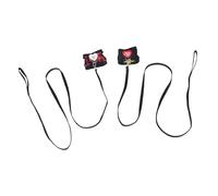 ifundom 2pcs Pet Harness Red Check Black for Bunny Hamster Ferret Small Animal Outdoor Walk Running Leash