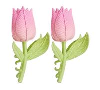 ifundom 2pcs Pink Flower Hair Jaw Clips Plastic Claw Clips for Thick and Thin Hair Practical and Stylish for Daily Dressing and Washing Your Face