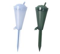 ifundom 2pcs Plant Self Watering Devices with Adjustable Automatic Irrigation Drippers for Indoor Gardens Easy to Use Watering Spikes for Travel and Different Plant Needs Blue and Green