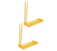 ifundom 2pcs Plastic Pigeon Ring Stand for Poultry Birds and Doves, Bird Leg Band Holder with Yellow Colour, Streamlining Daily Feeding Routines and Accurate Pigeon Identification