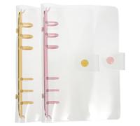 ifundom 2pcs Plastic Planner Binder Shell with Snap Fastener, Loose Leaf Notebook Cover for School and Office Use, Easy to Use Binder Accessory with Twist Closure