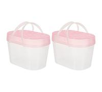 ifundom 2pcs Portable Hamster Boxes Turtle Boxes Reptile Cages for Small Pets Travel Carrying Cases Turtle Containers