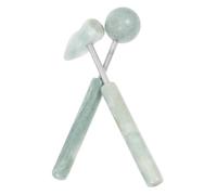 ifundom 2pcs Portable Jade Muscle Relaxation Massagers Handheld Aluminum Alloy Body Massage Hammers for Blood Flow and Relaxing Muscles, Lightweight and Simple Design for Home Use