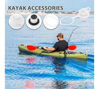 ifundom 2pcs Professional Kayak Valve Lid PP Cover for Inflatable Boats and Dinghies Wear-resistant Boston Air Nozzle Caps Portable and Replacement Accessories for Outdoor Watercraft