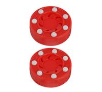 ifundom 2pcs Professional Roller Hockey Puck for Street and Roller Hockey Games Flat Surface for Accurate Shots and Quick Passing Suitable for Adult and Youth Training