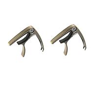 ifundom 2pcs Professional Tone Modified Clip Capo for Electric Guitar Ukulele Acoustic Instruments Lightweight Easy to Use One-handed Operation for Musicians Beginners