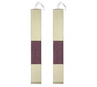 ifundom 2pcs Purple Xuan Paper Scrolls Half Raw Rice Paper Calligraphy Art Painting Wall Scrolls Chinese Calligraphy Supplies for Home Decor and Painting Practice