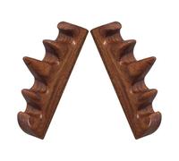 ifundom 2pcs Red Sandalwood Calligraphy Brush Holder Five-finger Mountain Carving Wooden Brush Rest for Chinese Calligraphy Supplies in Study and Office