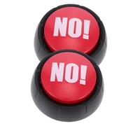 ifundom 2pcs Red Voice Button Prank Yes No Sound Button for Party Games and Stress Relief without Battery Funny for Family and Office Entertainment
