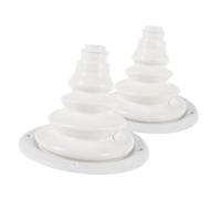 ifundom 2pcs Rubber Steering Shift Cable Boot for Boats Yachts and Cars Weather Resistant Easy to Install Suitable for Various Cable White