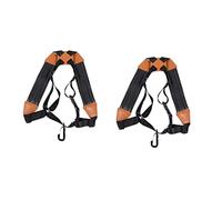 ifundom 2pcs Saxophone Double Shoulder Strap Padded Design for Comfort and Fit for Alto Tenor and Soprano Saxophones Black Color