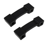 ifundom 2pcs Speaker Rectangular Anti-skid Foot Pads Non-slip L-shaped Rubber Feet Pads for Speaker Stand Home Audio Equipment Supplies
