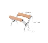 ifundom 2pcs Stainless Steel Beekeeping Tool Frame Lifter with Wood Handle Durable Hive Frame Clip for Easy Beehive Inspection and Honey Harvesting Essential Apiculture Equipment for