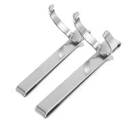 ifundom 2pcs Stainless Steel Flashlight Holder Clip Heavy Duty Metal Waist Mount for Flashlights Secure Grip for Outdoor Use Compatibility for Various Belts