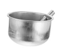 ifundom 2pcs Stainless Steel Pig Water Feeder Bowls with Design Livestock Water Troughs for Pigs Sheep Cattle and Farm Animals Automatic Supply for Clean Drinking